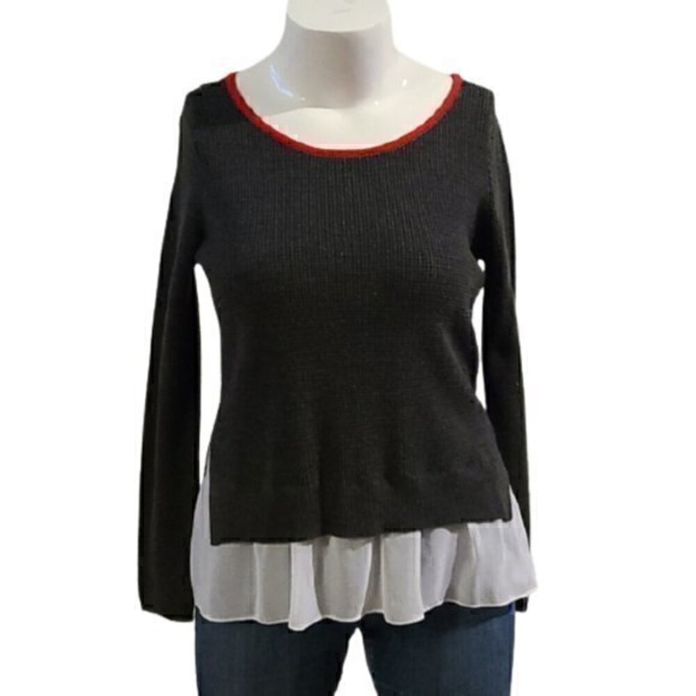[Signature Studio] 2 Layer Long Sleeve Top - Size M